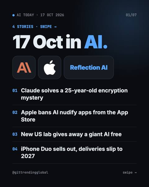 Cover of our 17 October 2026 AI news post